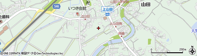 福岡県久山町（糟屋郡）山田周辺の地図