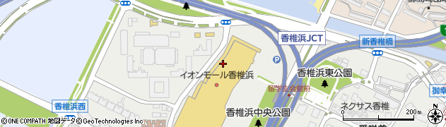 福岡県福岡市東区香椎浜周辺の地図