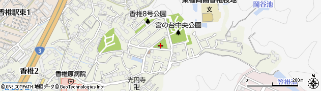 香椎井ノ本公園周辺の地図