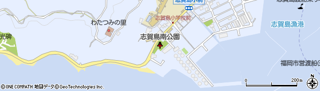 志賀島南公園周辺の地図