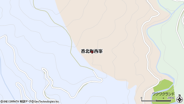 〒781-4225 高知県香美市香北町西峯の地図
