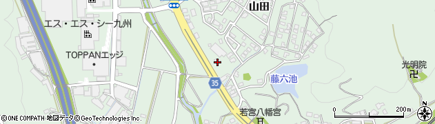屋根の救急隊周辺の地図