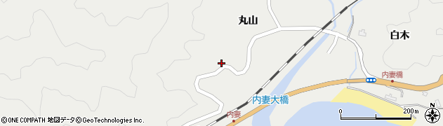 徳島県海部郡牟岐町内妻白木149周辺の地図