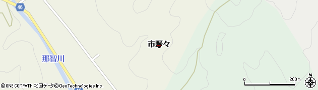 和歌山県那智勝浦町（東牟婁郡）市野々周辺の地図