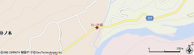 朴ノ木橋周辺の地図