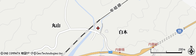 徳島県海部郡牟岐町内妻白木81周辺の地図