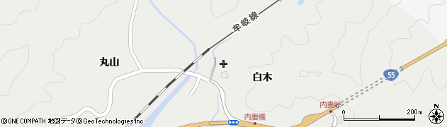 徳島県海部郡牟岐町内妻白木92周辺の地図