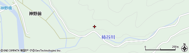 徳島県海陽町（海部郡）神野（柿谷）周辺の地図