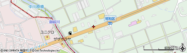 立喰い生麺バイパス店周辺の地図