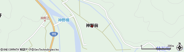 徳島県海陽町（海部郡）神野（神野前）周辺の地図