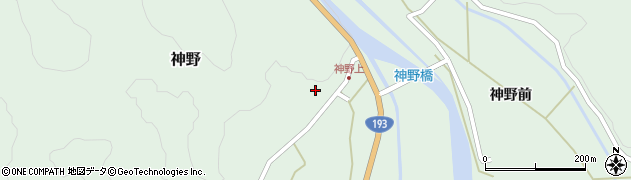 徳島県海陽町（海部郡）神野周辺の地図