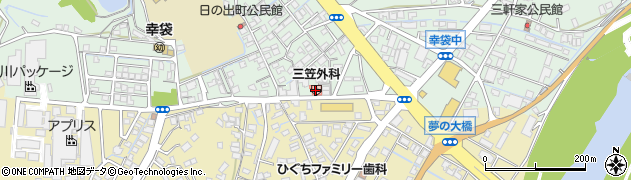 三笠外科医院周辺の地図