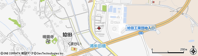 飯塚市役所　企業局鯰田共同浄水場周辺の地図