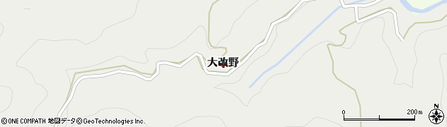 高知県南国市大改野周辺の地図