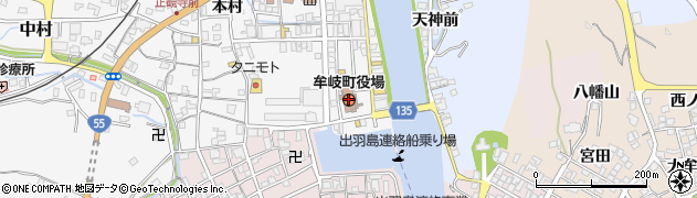 徳島県牟岐町（海部郡）周辺の地図