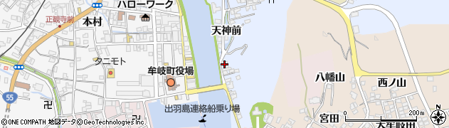 徳島県海部郡牟岐町川長天神前24周辺の地図
