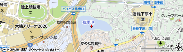 塚本池周辺の地図