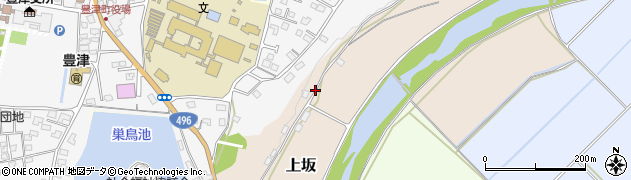福岡県みやこ町（京都郡）上坂周辺の地図