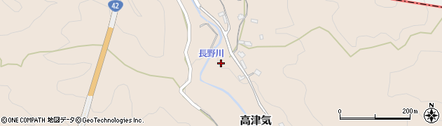 和歌山県東牟婁郡那智勝浦町高津気周辺の地図