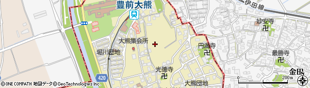 福岡県糸田町（田川郡）大熊周辺の地図