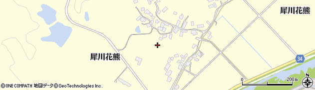 福岡県京都郡みやこ町犀川花熊1120周辺の地図