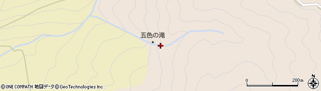 五色ノ滝周辺の地図