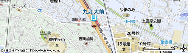 唐原バス停前周辺の地図