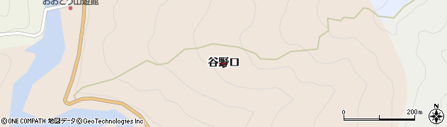 和歌山県田辺市谷野口周辺の地図