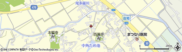 福岡県飯塚市庄司254周辺の地図