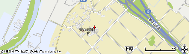 福岡県みやこ町（京都郡）下原周辺の地図