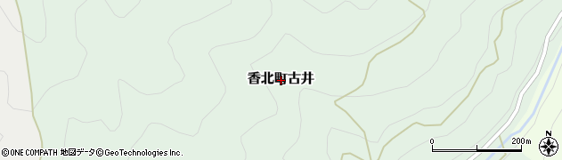 高知県香美市香北町古井周辺の地図