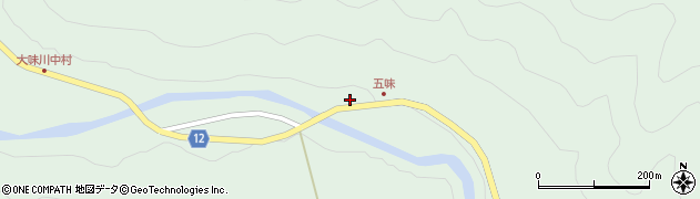 愛媛県上浮穴郡久万高原町中組2557周辺の地図