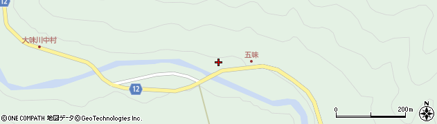 愛媛県上浮穴郡久万高原町中組2560周辺の地図