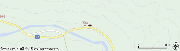 愛媛県上浮穴郡久万高原町中組2541周辺の地図