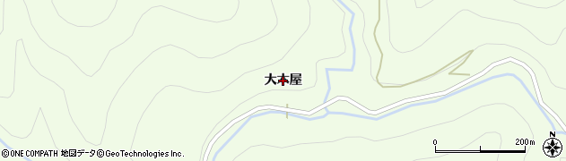 徳島県海陽町（海部郡）平井（大木屋）周辺の地図