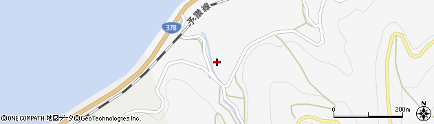 愛媛県伊予市双海町高岸（唐崎）周辺の地図