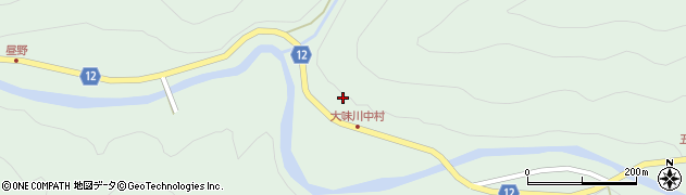 愛媛県上浮穴郡久万高原町中組1979周辺の地図