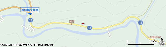 愛媛県上浮穴郡久万高原町中組1262周辺の地図