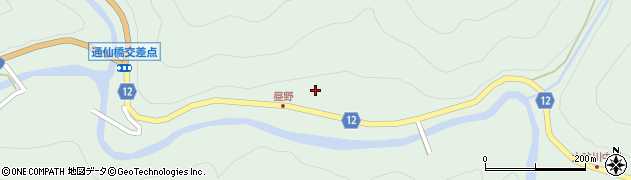 愛媛県上浮穴郡久万高原町中組1290周辺の地図