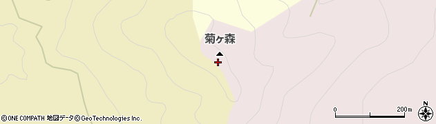 菊ケ森周辺の地図