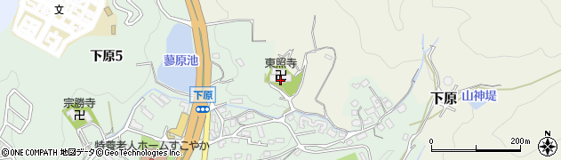 福岡県福岡市東区下原周辺の地図