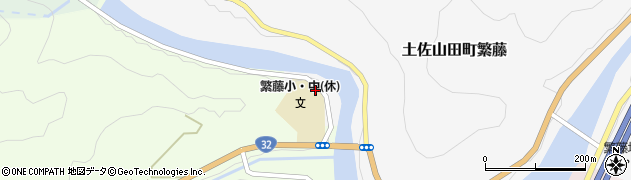 香美市立　繁藤小学校周辺の地図