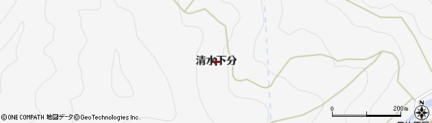 高知県いの町（吾川郡）清水下分周辺の地図