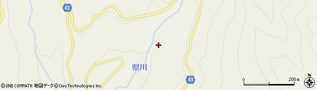 県川周辺の地図