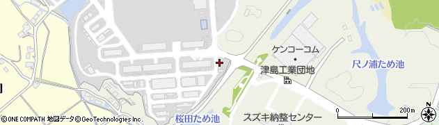 自衛隊飯塚駐とん地周辺の地図
