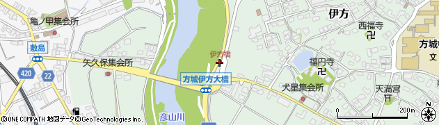 伊方橋周辺の地図
