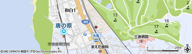 上和白2号公園周辺の地図