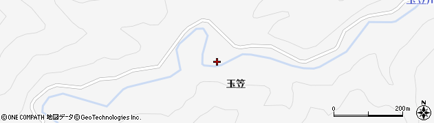 徳島県海陽町（海部郡）小川（玉笠）周辺の地図