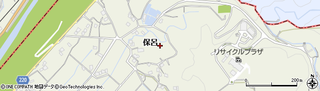 和歌山県白浜町（西牟婁郡）保呂周辺の地図