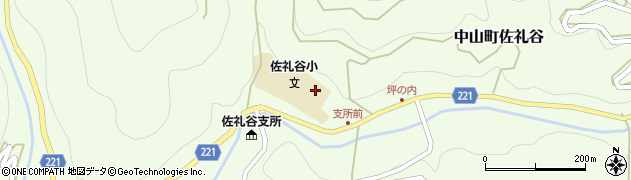 愛媛県伊予市中山町佐礼谷827周辺の地図